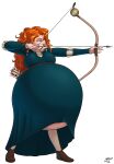  aoiisa brave disney hyper_pregnancy merida orange_hair pregnant 