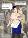 1boy 1girl 2014 albert_e_arkwright breast_grab breasts british curvy grope huge_breasts human humor lynda_baron nurse nurse_gladys_emmanuel open_all_hours ronnie_barker shop thatoddguy uniform what