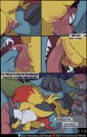  blazing_a_trail comic fennekin fuf lucario nintendo pokemon zoroark 