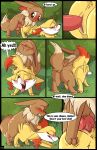 blazing_a_trail comic eevee fennekin fuf nintendo pokemon