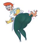 ass big_ass black_eyes bubble_butt dexter's_laboratory dexter's_mom dog ear_piercing ear_studs funny gloves high_heel justindurden lipstick looking_back milf orange_hair piercing red_lipstick redhead shiny shiny_skin short_hair wide_hips