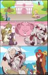  blazing_a_trail comic fennekin fuf lycanroc midnight_lycanroc nintendo pokemon rattata sandshrew servine 