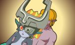 gif imp_midna lifting_person link midna minus8 nintendo stomach_bulge the_legend_of_zelda:_twilight_princess twili vaginal