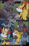  blazing_a_trail comic fennekin fuf lucario nintendo pokemon zoroark 