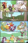  blazing_a_trail comic fennekin fuf lycanroc midnight_lycanroc nintendo pokemon rattata sandshrew servine 