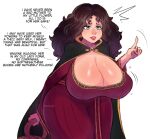 big_ass big_breasts black_hair cape disney hourglass_figure mother_gothel pinkkoffin tangled