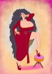 annon black_hair disney gigantic_ass gigantic_breasts hourglass_figure mother_gothel tangled