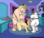  1_anthro 1_female 1_girl 2014 2_boys 2_humans 2_males all_fours ambiguous_penetration anthro bedroom blonde_hair breasts brian_griffin brother brother_and_sister brown_hair canine chris_griffin collar cum cum_in_mouth cum_inside edit erection family_guy fellatio female female_human female_human/male_anthro from_behind hair hat headgear human human/anthro human/human incest indoor indoors male male/female male_anthro male_anthro_dog male_human meg_griffin mmf multiple_humans night nipples not4meg nude oral penis questionable_consent sex siblings sister size_difference spitroast standing taboo testicles threesome trio window 