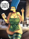  big_ass big_breasts blue_hair dat_ass delta26 huge_ass marge_simpson milf the_simpsons whoa_look_at_those_magumbos yellow_skin 