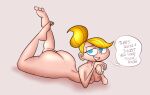 1girl aged_up ass assertive assertive_female blonde_hair blue_eyes bottom_heavy bottomless bubble_ass bubble_butt cartoon_network dee_dee dexter's_laboratory herny_the_duck human large_ass mama mature milf naughty_face nude nude_female shirt smirk