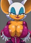 1girl anthro areola areola_slip bat cleavage erect_nipples furry nipples rouge_the_bat sega sonic_the_hedgehog_(series) tagme ttrop