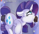 1girl 2boys ambiguous_penetration cum cum_in_orifice cum_inside cutie_mark erection female female_unicorn friendship_is_magic glory_hole horn male male/female my_little_pony nude oral oral_penetration oral_sex penis penis_in_mouth pony raised_tail rarity rarity_(mlp) spitroast standing tail threesome unicorn