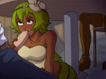 1boy adult amalia_sheran_sharm breasts brown_eyes clothed_female clothed_male crossover dark-skinned_female dark_skin erect_penis erection female green_hair human humanoid lazy_tarts lord_cedric male male/female monster monster_boy outside patreon patreon_paid patreon_reward somka108 stealth_sex table tagme under_table unseen_male_face w.i.t.c.h. w.i.t.c.h._hunter wakfu