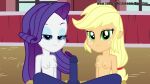  2023 2_girls anthro applejack applejack_(eg) applejack_(mlp) barn bisexual_(female) dialogue equestria_girls fellatio female/female hasbro lesbian_sex licking my_little_pony oral ponetan pussylicking rarity rarity_(eg) rarity_(mlp) sound straight tagme video webm 