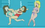  aged_up american_dad bikini blonde blonde_hair brunette cameltoe connie_d&#039;amico drown drowning family_guy glasses lifeguard lifeguard_swimsuit lisa_silver meg_griffin nerdy_female pool scissoring sexfight sexfightfun swimming swimsuit trib tribadism underwater water yuri 