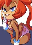  1girl 2016 anthro big_breasts breasts chipmunk cloudz comic cosplay furry mammal parody rodent sailor_moon_(cosplay) sally_acorn sega sonic_(series) sonic_the_hedgehog_(series) 