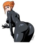  artist_request ass ass_focus hair_ornament handjob_gesture long_hair mature_female nami_(one_piece) one_piece orange_hair pervert pervert_female sex_invitation sexually_suggestive tiyama 