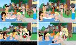  akiko_yoshida american_dad francine_smith gwen_lins hayley_smith jessica_raplansky kelly_wilk linda_memari mrs_yoshida pool_party roger_(american_dad) 