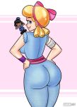  1girl 2_girls ass bo_peep dakunart disney female_only from_behind giggle_mc_dimples hands_on_hips looking_back standing toy_story toy_story_4 