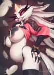  1girl big_breasts demon_girl fur furry helluva_boss owl stella stella_(helluva_boss) 