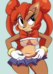 1girl 2016 anthro big_breasts breasts chipmunk cloudz comic cosplay furry mammal parody rodent sailor_moon_(cosplay) sally_acorn sega sonic_(series) sonic_the_hedgehog_(series)