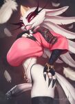 1girl avian big_breasts demon_girl fur furry futa helluva_boss owl pixelsketcher stella_(helluva_boss)