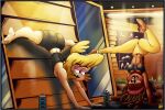  2_girls ass becky_(the_casagrandes) breasts dodge_(the_casagrandes) gym_uniform nickelodeon ruhisuart smile solo_female tagme teen the_loud_house 