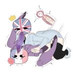 1girl 2_girls blush countryhumans countryhumansgorl cum cum_in_pussy cum_inside flawsyfag france_(countryhumans) futanari intersex penis united_kingdom_(countryhumansgorl) x-ray