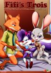 bbmbbf comic cover_page disney fifi's_trois fifi_la_fume fur34* judy_hopps nick_wilde palcomix tiny_toon_adventures warner_brothers zootopia