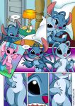  angel_(lilo_and_stitch) bbmbbf comic disney fur34* lilo_and_stitch palcomix she&#039;s_not_little_anymore stitch 