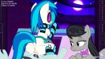  canaryprimary friendship_is_magic hasbro my_little_pony neon_lights_(mlp) octavia vinyl_scratch webm 