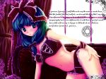  1girl blue_eyes blue_hair female front_ponytail high_res highres kagiyama_hina navel solo touhou tsuki_hana 