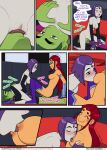 beast_boy comic dc_comics emotion_sickness_(teen_titans) incognitymous_(artist) koriand'r nipples nude rachel_roth raven_(dc) starfire tagme teen_titans