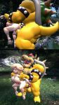  1girl ass balls big_ass big_breasts bowser breasts doggy_position from_behind_position happy_sex interspecies koopa large_male large_penis looking_pleasured male male_dominating mxp1985 nintendo penis pleasure_face princess_rosalina small_female straight super_mario_bros. thick_thighs tongue_out 