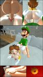  1boy 1girl ass balls barefoot big_ass big_balls big_breasts big_penis blush breasts cum cum_in_pussy cum_inside doggy_position enjoying fertilization grabbing_from_behind hand_on_ass happy_sex impregnation large_ass luigi male male_penetrating mxp1985 nintendo penis pov princess_daisy pussy smile squeezing_butt straight super_mario_bros. testicle thick_thighs vaginal_penetration 