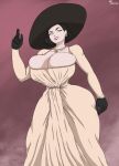 alcina_dimitrescu black_hair gigantic_ass gigantic_breasts hourglass_figure lady_dimitrescu resident_evil resident_evil_8:_village ultiblackfire vampire white_skin