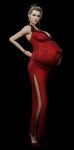 3d blonde_hair blue_eyes final_fantasy final_fantasy_vii final_fantasy_vii_remake pregnant pregnant_belly pregnant_female scarlet_(ff7) zero-thl