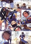  breasts chun-li comic fellatio fighting_the_world_3 kneel nipples oral pantyhose pussy street_fighter sucking 