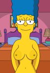 bedroom breasts edit large_areolae lisalover marge_simpson nipples nude pale_areolae smile the_simpsons topless