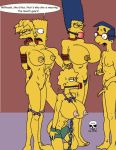 bart_simpson blue_hair hair lisa_simpson maggie_simpson marge_simpson milhouse_van_houten the_fear the_simpsons yellow_skin