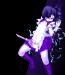 1girl bad_id bishoujo_senshi_sailor_moon bob_cut boots choker flat_chest gloves hotaru_tomoe knee_boots magical_girl nipples purple purple_boots purple_skirt sailor_moon sailor_saturn silence_glaive skirt solo tearing_clothes tomoe_hotaru torn_clothes white_gloves