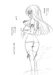  1girl ami_kawashima highres kawashima_ami monochrome sketch solo toradora! 