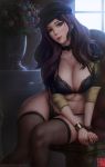 big_breasts bra dorothea_(fire_emblem) fire_emblem fuckable insanely_hot looking_at_viewer tease thong