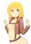 1girl attack_on_titan blonde_hair christa_renz tagme