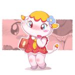 animal_crossing animal_crossing_new_leaf bbw elephant margie_(animal_crossing) nintendo pussy_visible_through_clothes two_tone_hair