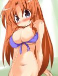  1girl bikini bikini_top bottomless breasts female hong_meiling shirogane shirogane_(platinum) solo swimsuit touhou 