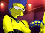 bondage chastity chastity_belt chastity_cage dominatrix femdom marge_simpson the_simpsons