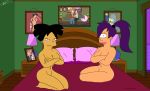  amy_wong bedroom futurama nude purple_hair spider-matt turanga_leela 