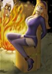 ass bondage daphne_blake dress gag jlaohu_(artist) scooby-doo stockings thighs witch_doctor