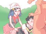 anal ash ash_ketchum charizard dawn fellatio futanari hikari_(pokemon) intersex oral pokemon satoshi_(pokemon) threesome